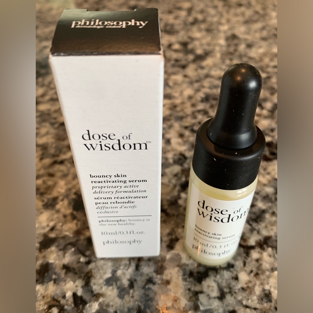 NEW! Philosophy Dose of Wisdom Bouncy Skin Reactivating Serum (.3oz)